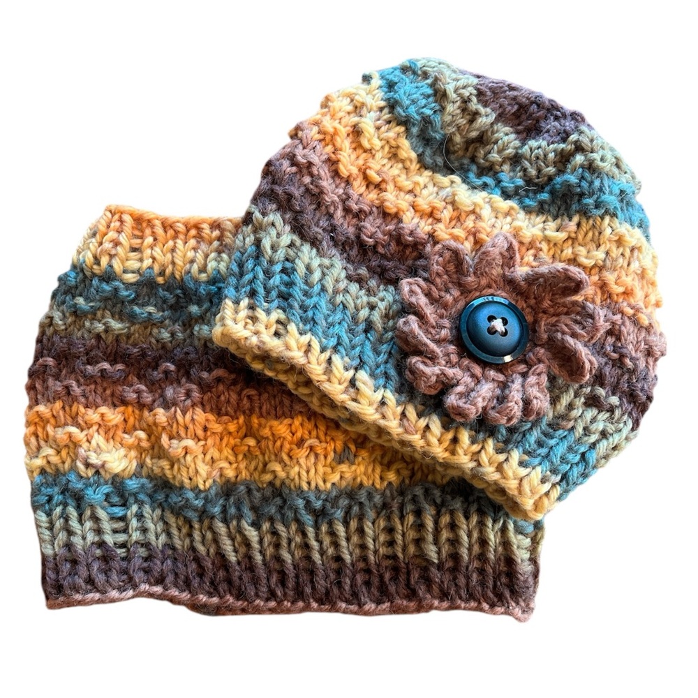 Kids hat & neck warmer, warm, scarf, 100% wool, handcrafted knit, winter, fall
